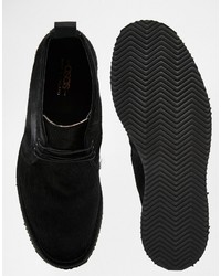 Bottines chukka noires Asos