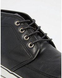 Bottines chukka noires Asos