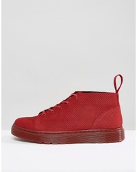 Bottines chukka rouges Dr. Martens