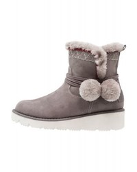 Bottines compensées grises s.Oliver
