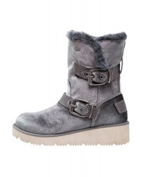Bottines compensées grises s.Oliver