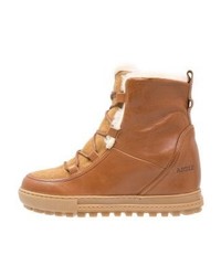 Bottines compensées marron clair Aigle