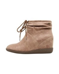 Bottines compensées marron clair Mtng