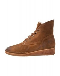 Bottines compensées tabac Felmini