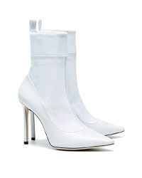 Bottines élastiques blanches Jimmy Choo