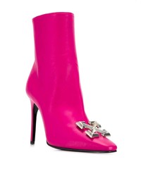 Bottines élastiques fuchsia Off-White