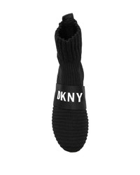 Bottines élastiques noires DKNY