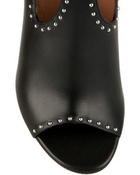 Bottines en cuir à clous noires Givenchy