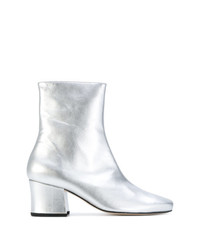 Bottines en cuir argentées Dorateymur