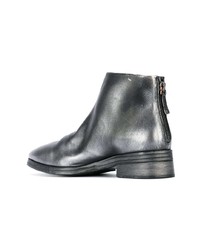 Bottines en cuir argentées Marsèll