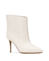 Bottines en cuir blanches Alexandre Vauthier