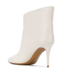 Bottines en cuir blanches Alexandre Vauthier