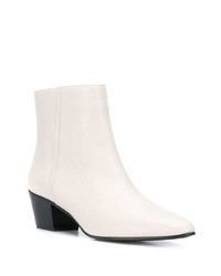 Bottines en cuir blanches Marc Ellis