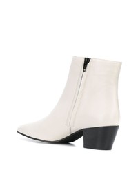 Bottines en cuir blanches Marc Ellis