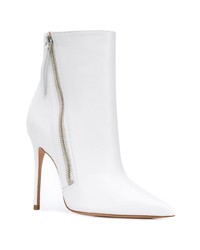 Bottines en cuir blanches Schutz