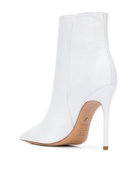 Bottines en cuir blanches Schutz