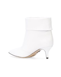 Bottines en cuir blanches Paul Andrew