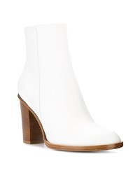 Bottines en cuir blanches Ports 1961