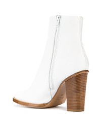 Bottines en cuir blanches Ports 1961