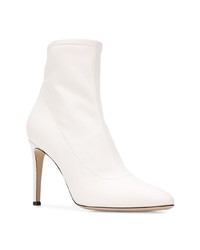 Bottines en cuir blanches Giuseppe Zanotti Design