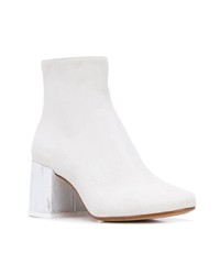 Bottines en cuir blanches MM6 MAISON MARGIELA