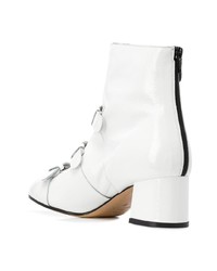 Bottines en cuir blanches Marc Ellis