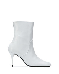 Bottines en cuir blanches Dorateymur