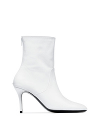 Bottines en cuir blanches Dorateymur