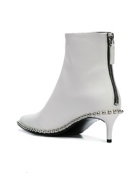 Bottines en cuir blanches Alexander Wang