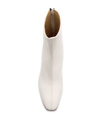 Bottines en cuir blanches Aeyde