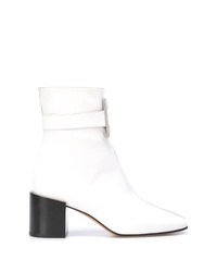 Bottines en cuir blanches Givenchy