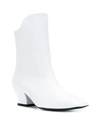 Bottines en cuir blanches Dorateymur