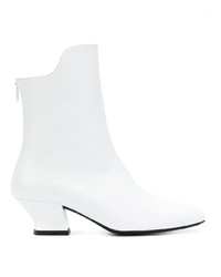 Bottines en cuir blanches Dorateymur