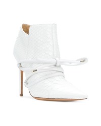 Bottines en cuir blanches Alexandre Birman