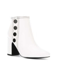 Bottines en cuir blanches Senso