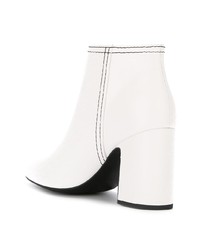 Bottines en cuir blanches Senso