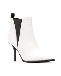 Bottines en cuir blanches Acne Studios