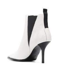 Bottines en cuir blanches Acne Studios