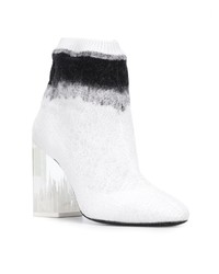 Bottines en cuir blanches Nicholas Kirkwood