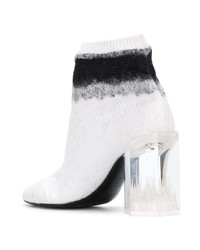 Bottines en cuir blanches Nicholas Kirkwood