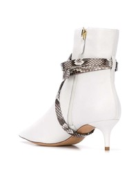 Bottines en cuir blanches Alexandre Birman