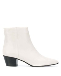 Bottines en cuir blanches Marc Ellis