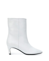 Bottines en cuir blanches Marc Ellis