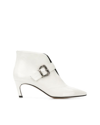 Bottines en cuir blanches Marc Ellis