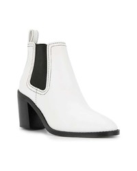 Bottines en cuir blanches Senso