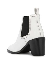 Bottines en cuir blanches Senso