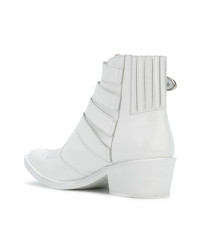 Bottines en cuir blanches Toga Pulla