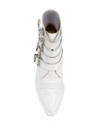 Bottines en cuir blanches Toga Pulla