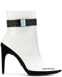 Bottines en cuir blanches Off-White
