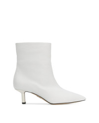 Bottines en cuir blanches Paul Andrew